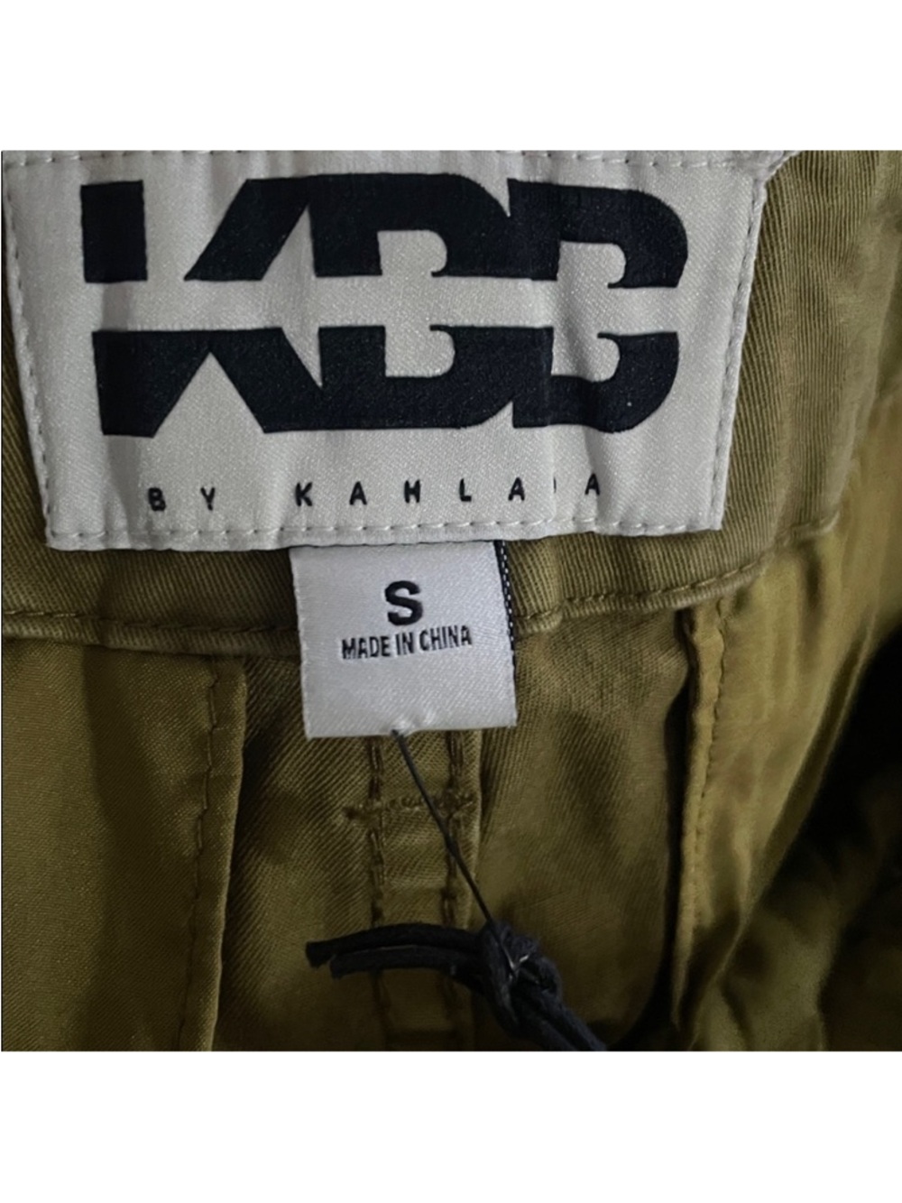 NWT KBB by KAHLANA Women's Mid-Rise Straight Leg 'The Cargo Jogger' - Tan S - Picture 11 of 12